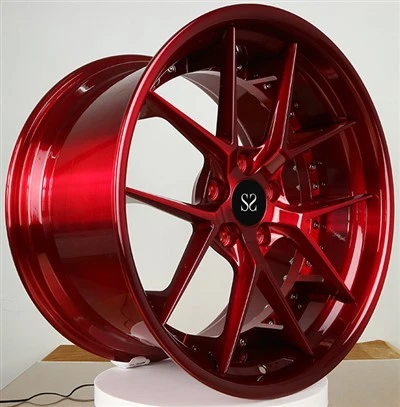 Candy Red 5-Y kodaraga 2-arvulised sepistatud veljed kohandatud logoga