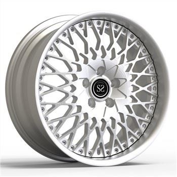 2-osalised sepistatud veljed 18x8 alumiiniumist metallviimistlus Volkswagen Caddy autovelgedele