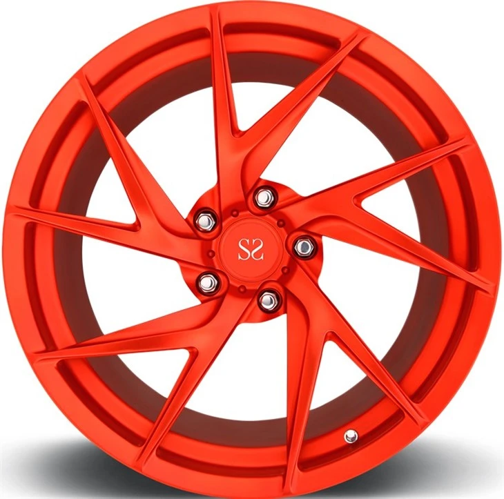 20 Inch 5x112 5x120 Red Machine Face For Toyota GT63 1-pc Rims Forged Alloy A6061 T6 Styling Wheels